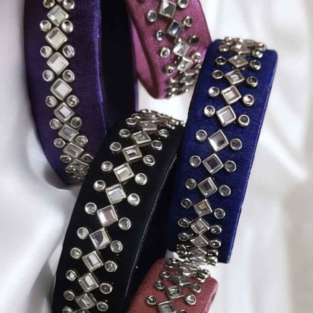 Kundan stone bangles each 75 Rs