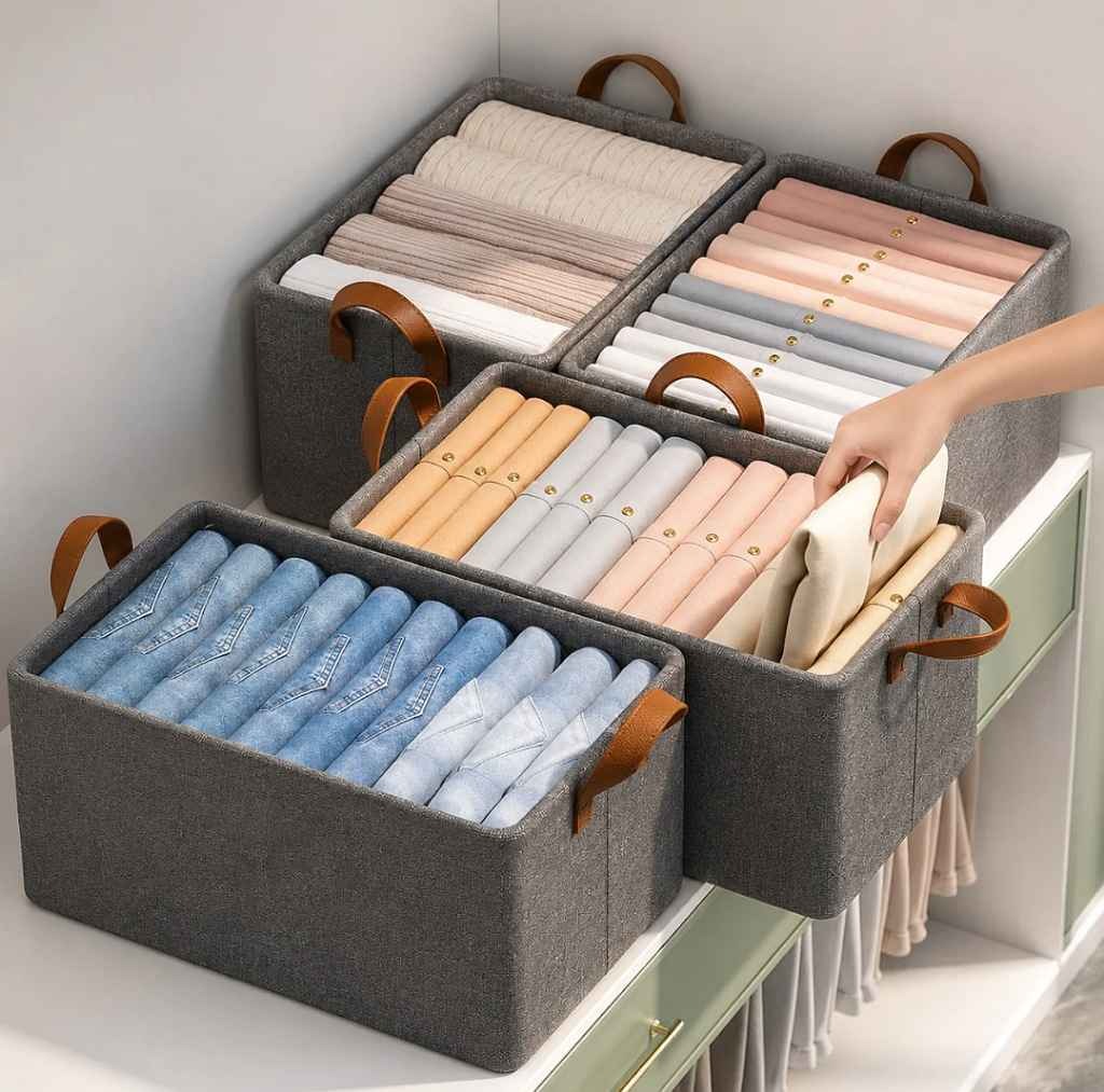 Foldable laundary hamper and storage box